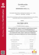 Certificado 9001 en castellano